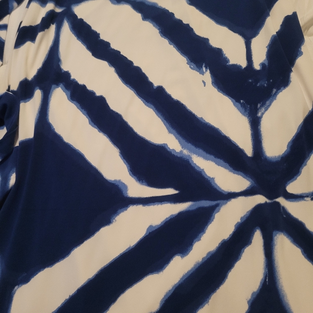 Muse blue & white multi backless maxi dress. Size 10. - Picture 9 of 9